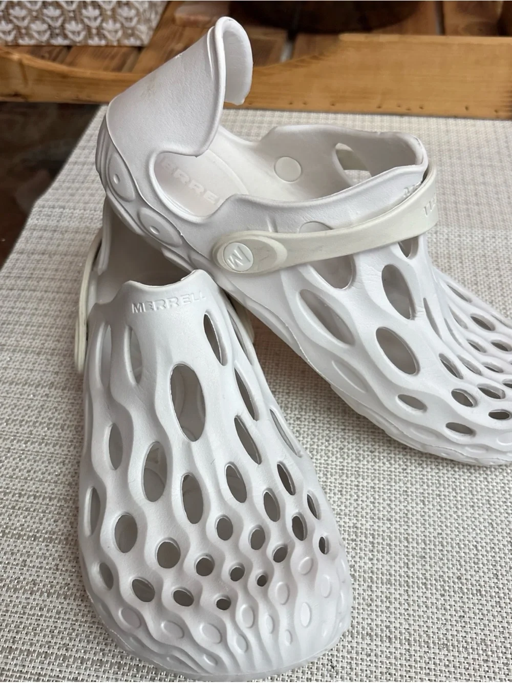 Merrell Hydro Moc Slip-On Fisherman Sandals - White